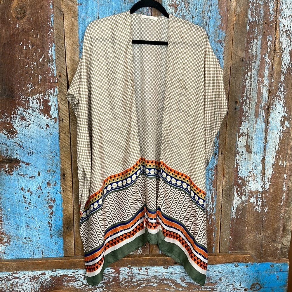 Boho Kimono Do Everything In Love Tribal Print Festival Size OS